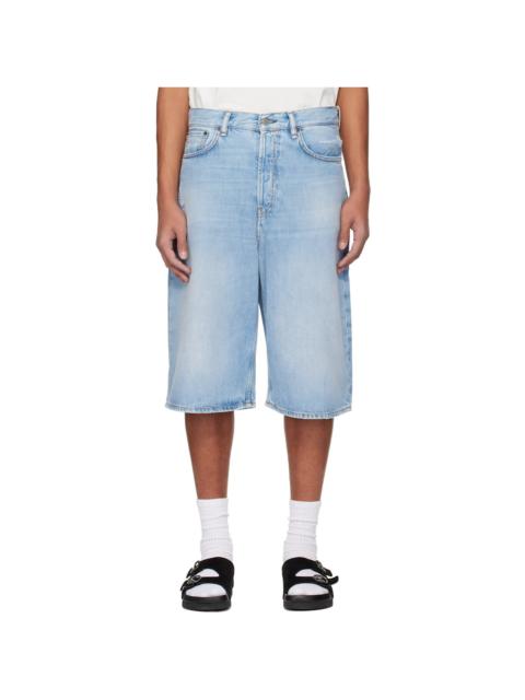 Acne Studios Blue Loose Fit Denim Shorts
