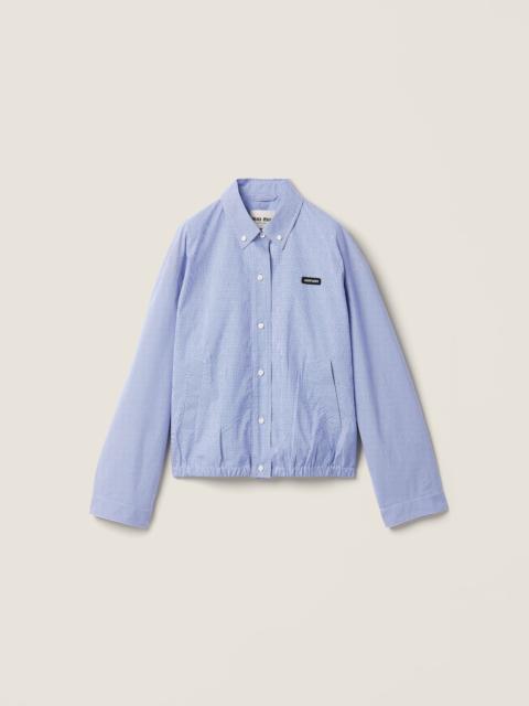 Miu Miu Gingham check blouson jacket