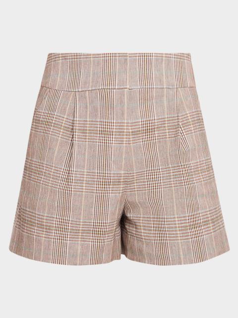 VERONICA BEARD Haina Pleated Shorts