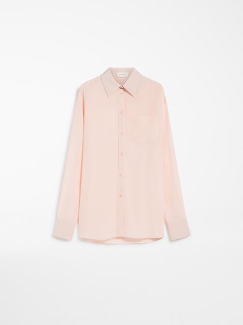 ROVIGO Comfort-fit silk crepe de chine shirt