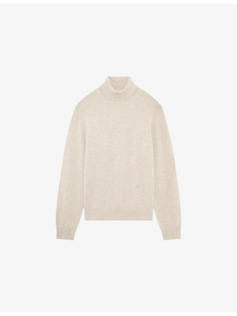 The Kooples Turtleneck Relaxed-Fit Stretch Cashmere-Blend Jumper