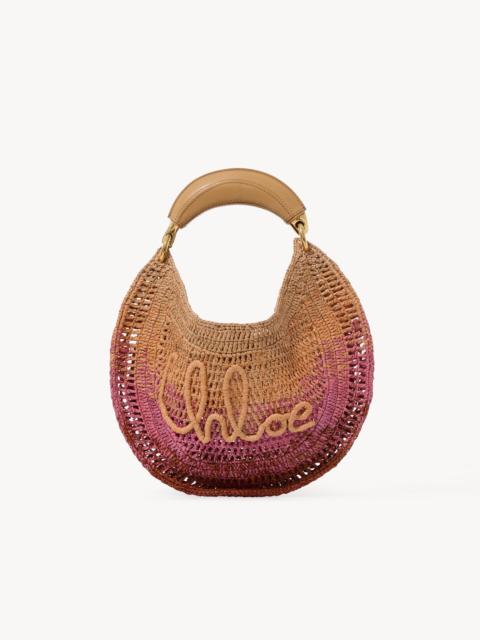 Chloé SUMMER BANANA HOBO BAG IN RAFFIA