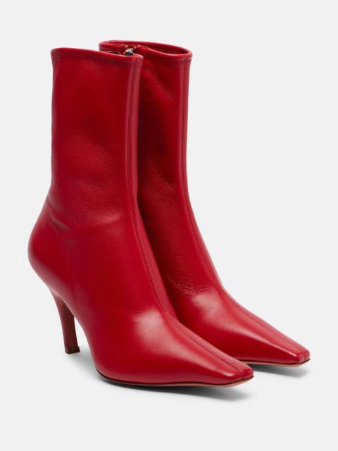 Jamie 80 leather ankle boots