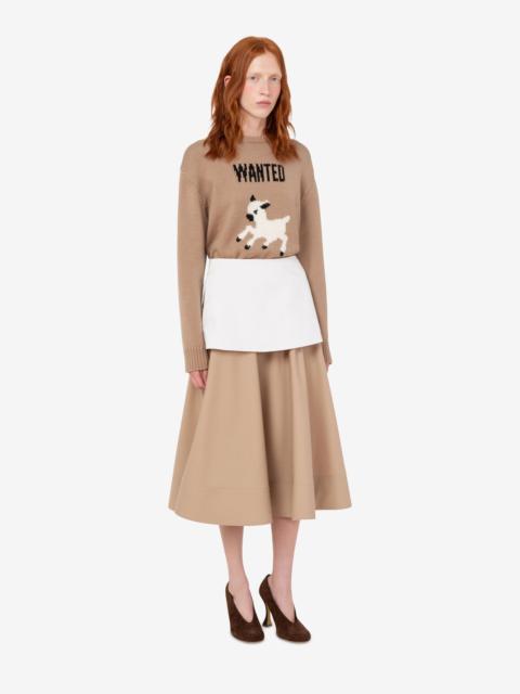 Moschino EXTRA-FINE MERINO WOOL INTARSIA SWEATER