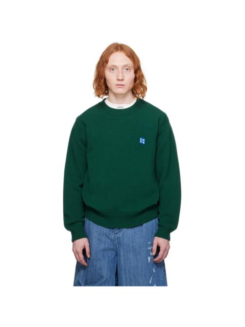 ADER error Green Patch Sweater