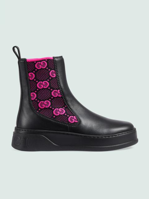 Women's boot with GG jersey