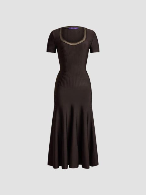 Ralph Lauren Women's Gwenn Sheer-Trim Sweater Day Dress - Sycamore