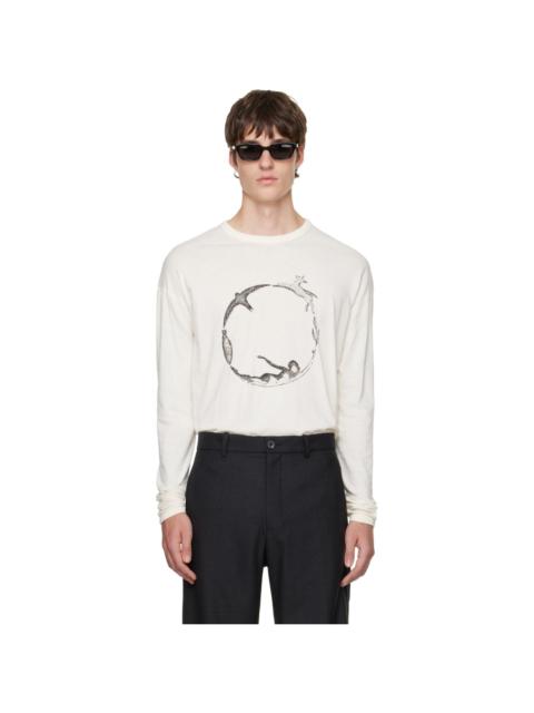 BLUEMARBLE Off-White 'Circle of Life' Long-sleeve T-shirt