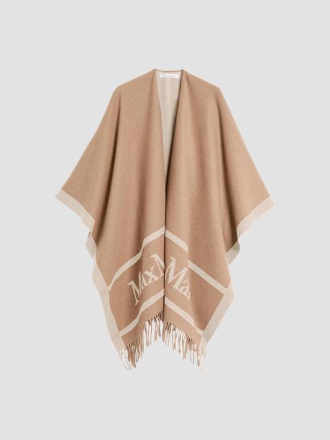 Max Mara Women's Jacquard Wool Poncho - Camel