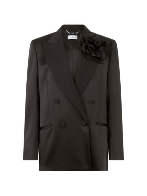 PHILIPP PLEIN double-breasted satin blazer