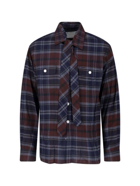 sacai CHECKED SHIRT