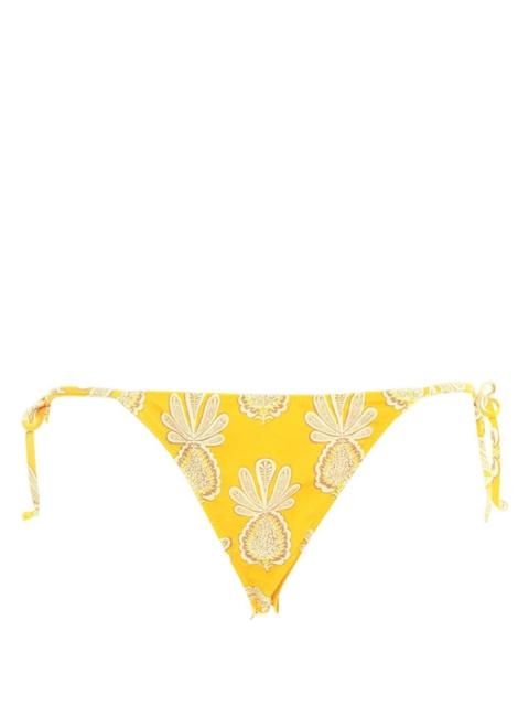 La DoubleJ pineapple-print bikini bottoms
