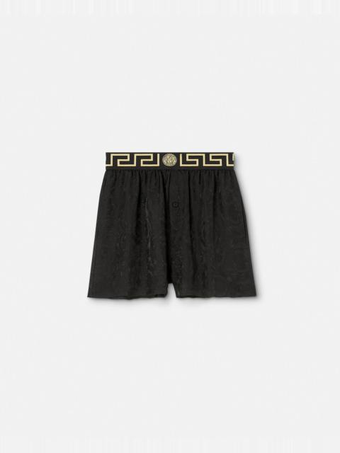 Greca Border Barocco Pyjama Shorts