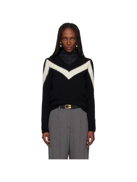 Valentino Black Virgin Wool Sweater
