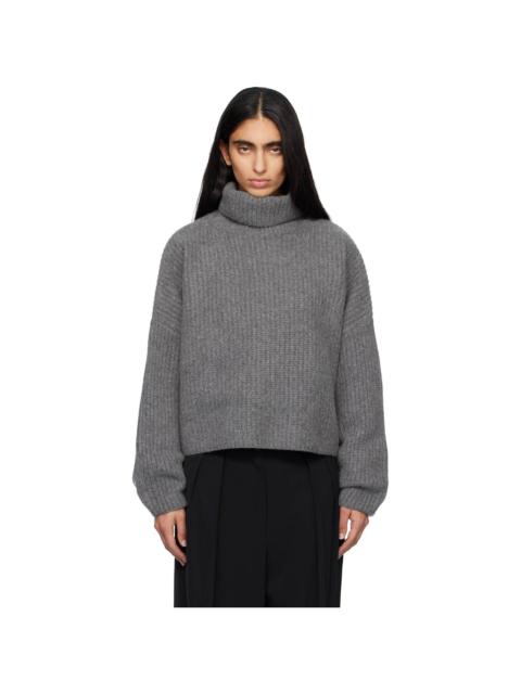arch4 Gray Delphine Chunky Turtleneck