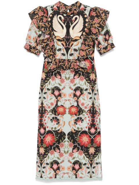 FARM RIO Flowing Beauty midi dress