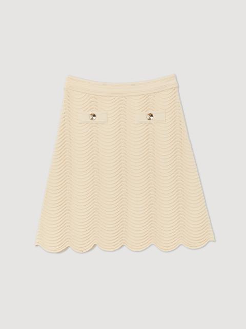 Sandro Short knitted skirt