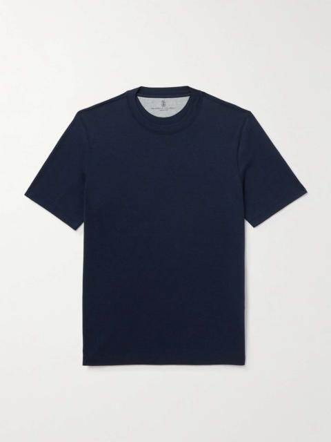 Silk and Cotton-Blend Jersey T-Shirt