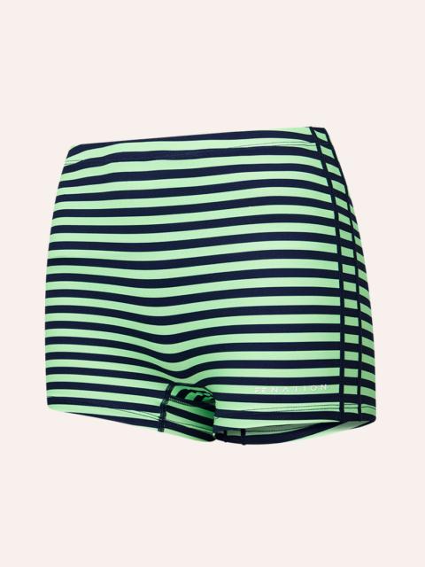 P.E NATION ENERGY 3" BIKE SHORT IN KIWI GREEN STRIPE