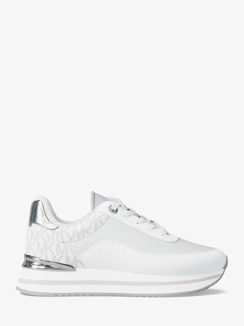 MICHAEL KORS Hattie Mixed-Media Trainer