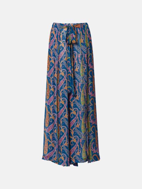 Etro Paisley wide-leg pants