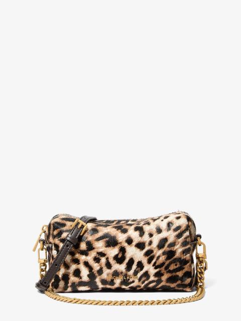 MICHAEL KORS Bryant Small Leopard Print Calf Hair Convertible Crossbody Bag