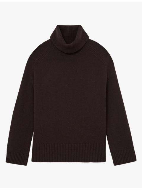 REISS Harriet Roll-Neck Wool and Cashmere Jumper