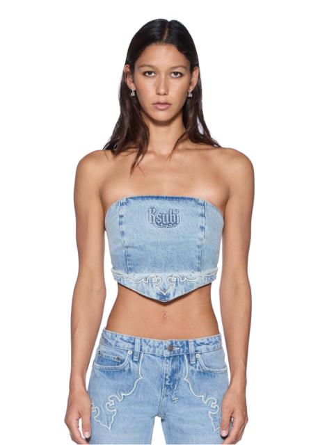 Ksubi SCARF TOP KRYSTAL WESTERN