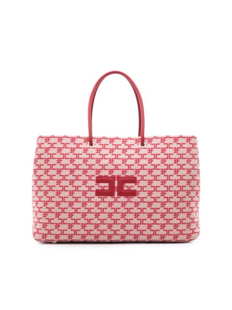ELISABETTA FRANCHI logo-appliqué monogram tote bag