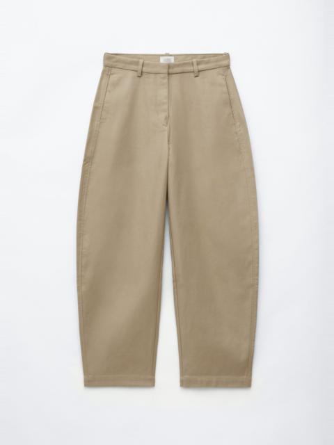 & Other Stories Cotton Twill Barrel Leg Trousers