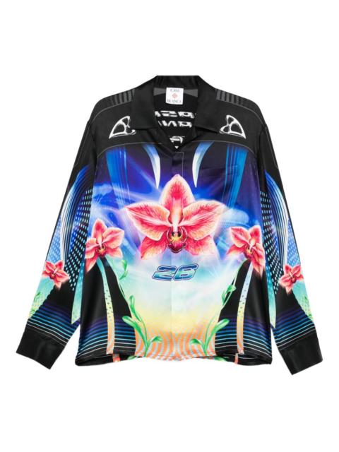 CASABLANCA Orchid Racer shirt