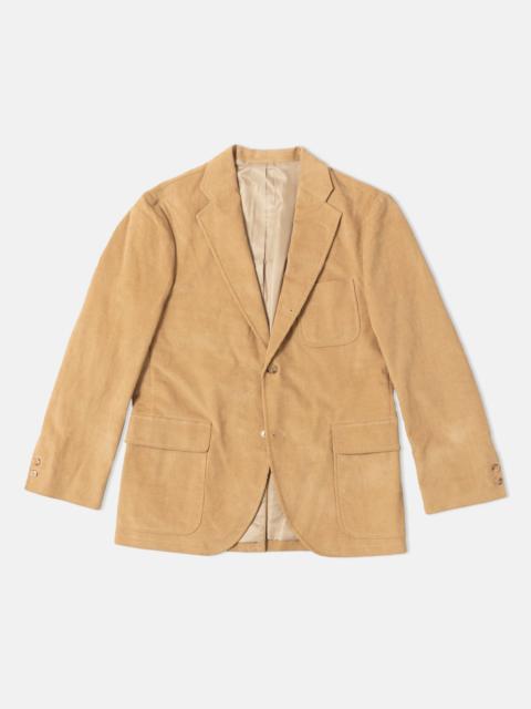 J. PRESS TAN WIDE WALE CORDUROY SPORT COAT - TRIM FIT