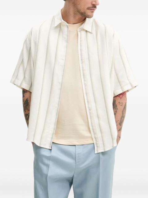 HUGO striped short-sleeved shirt