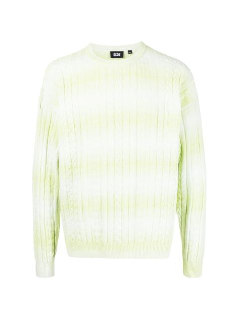 GCDS braid-detailed cotton sweatshirt