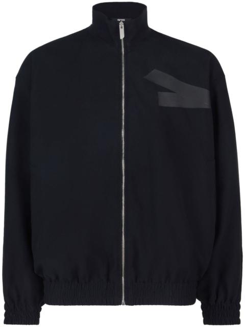 logo-tape bomber jacket