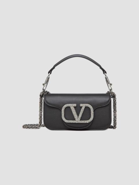 Valentino Women's Garavani Locò Small Shoulder Bag With Jewel Logo - Black