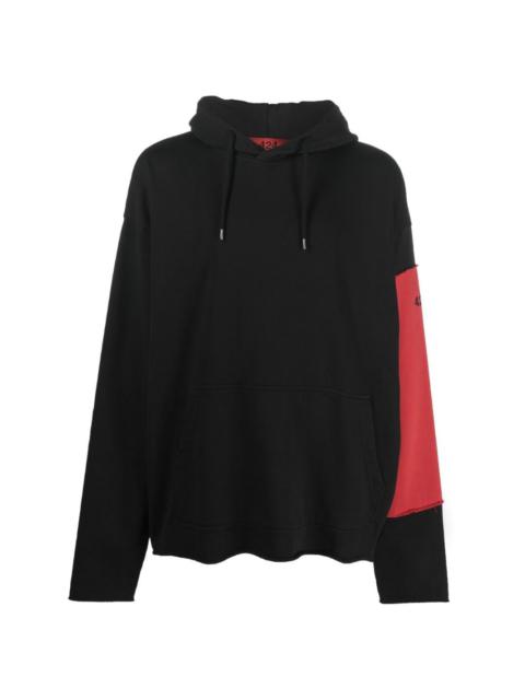 424 drawstring cotton hoodie