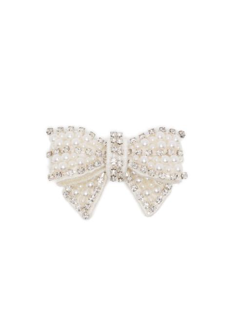 self-portrait bow-shape earrings