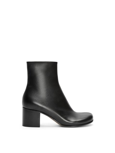 Ankle bootie in calfskin