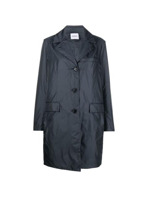 single-breasted raincoat