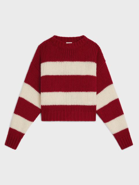 CELINE crew neck sweater in wool, cashmere and silk