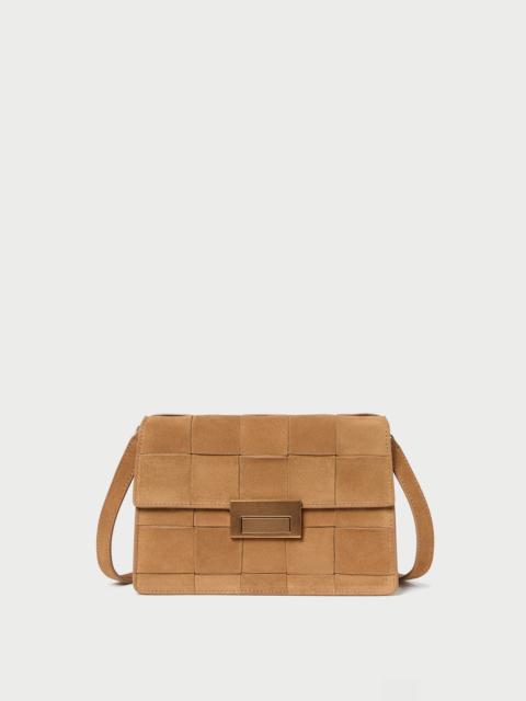 LOEFFLER RANDALL Delphine Toffee Suede Shoulder Bag