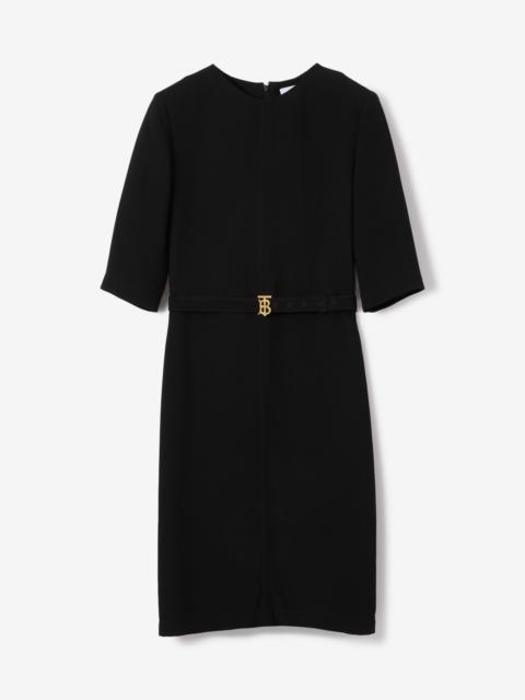 Burberry Monogram Motif Viscose Belted Dress