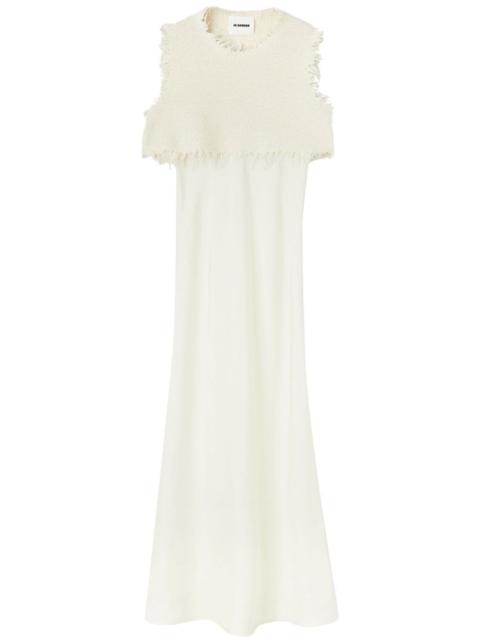 Jil Sander layered wool-silk blend dress