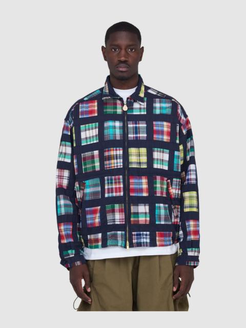 BEAMS PLUS Short window patchwork madras jacket