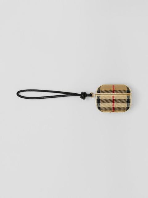 Burberry Vintage Check Cotton and Lambskin AirPods Pro Case