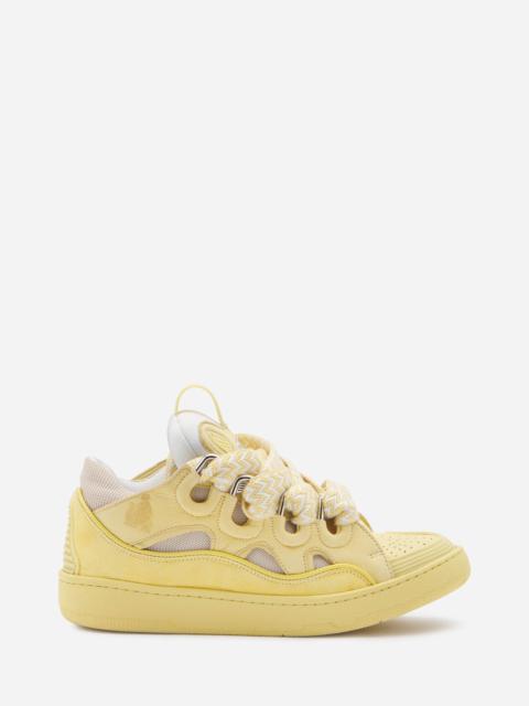 Lanvin LEATHER CURB SNEAKERS