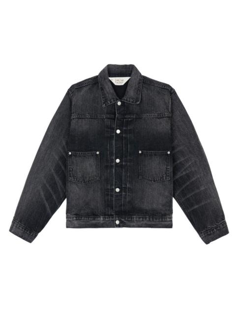 BRAIN DEAD 13.2oz Selvedge Denim Trucker Jacket - Washed Black