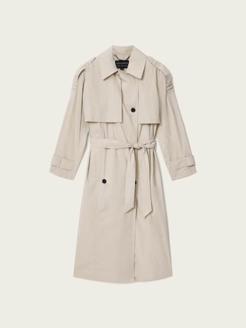 ALLSAINTS LINNIE LIB RELAXED TRENCH COAT