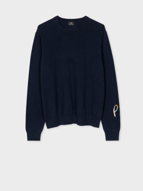 Paul Smith Navy Knitted Initials Sweater